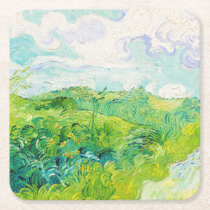 Green Wheat Fields, Van Gogh Kartonnen Onderzetters