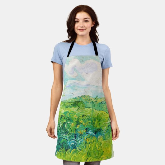 Green Wheat Fields, Van Gogh Schort (Gedragen)