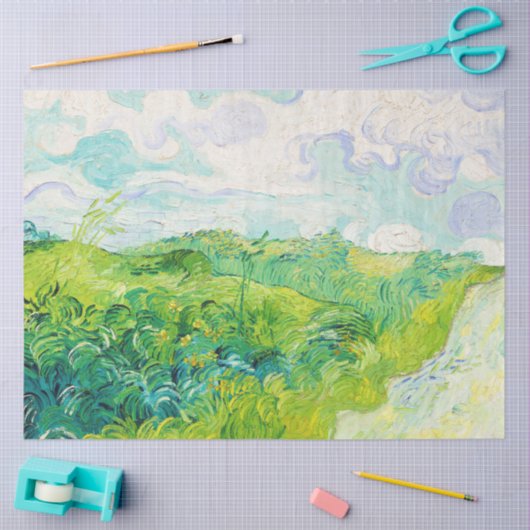 Green Wheat Fields, Van Gogh Tissuepapier (Craft)
