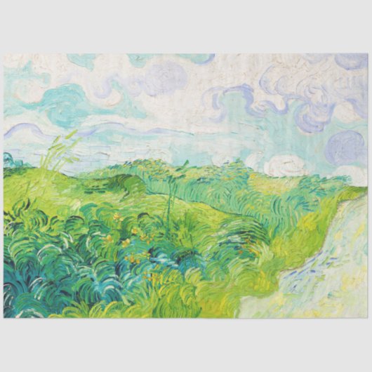 Green Wheat Fields, Van Gogh Tissuepapier (Voorkant)