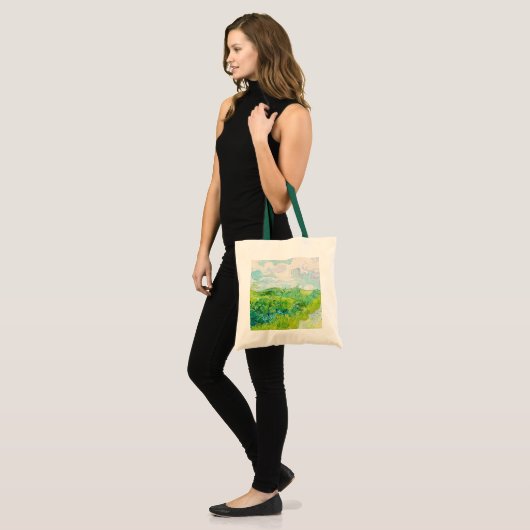 Green Wheat Fields, Van Gogh Tote Bag (Voorkant (model))