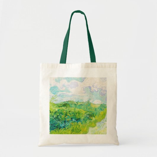 Green Wheat Fields, Van Gogh Tote Bag (Voorkant)