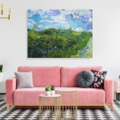 Green Wheat Fields van Vincent van Gogh Canvas Afdruk (Insitu (Woonkamer))