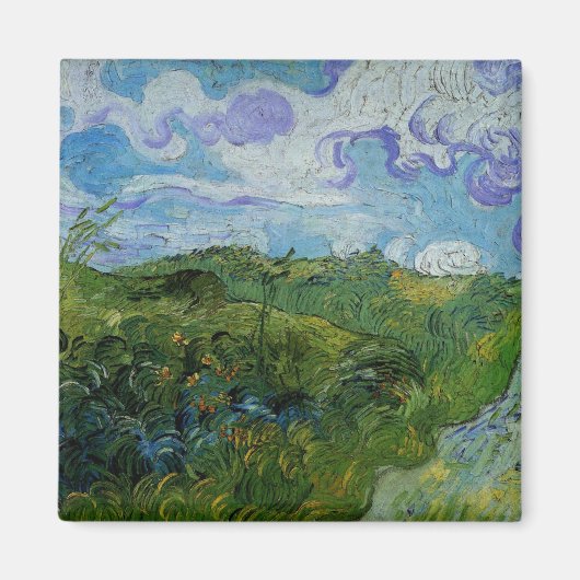 Green Wheat Fields van Vincent van Gogh Magneet (Voorkant)