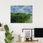 Green Wheat Fields van Vincent van Gogh Poster (Thuiskantoor)