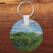 Green Wheat Fields van Vincent van Gogh Sleutelhanger (Voorkant)