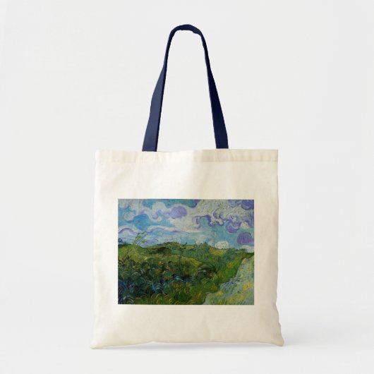 Green Wheat Fields van Vincent van Gogh Tote Bag (Voorkant)