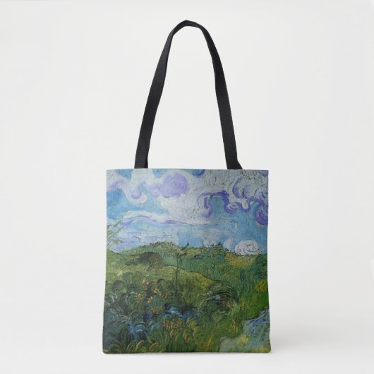 Green Wheat Fields van Vincent van Gogh Tote Bag (Voorkant)
