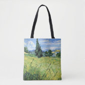Green Wheatfield with Cypress, Tote Bag (Voorkant)