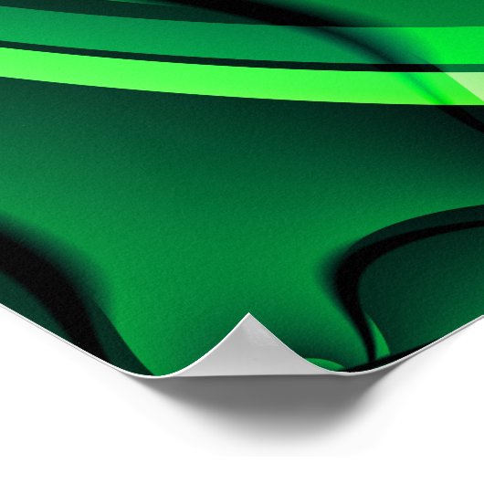 Green Whirlpool Psychedelic Hypnotic Swirl Vortex Poster (Hoek)