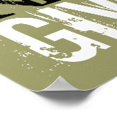 Green White Black geeft nooit Poster op (Hoek)