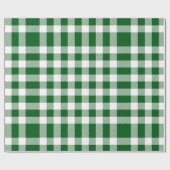 Green White Buffalo Check Land Rustic Cadeaupapier (Vlak)