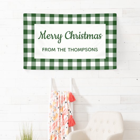 Green White Buffalo: kerstfeest Spandoek (Insitu)