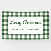 Green White Buffalo: kerstfeest Spandoek (Horizontaal)