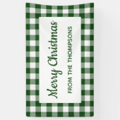 Green White Buffalo: kerstfeest Spandoek (Verticaal)