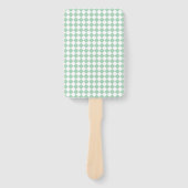 Green White Checker Diamond Pattern Handwaaier (Voorkant)