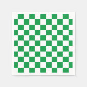 Green White Checkerboard Servet (Voorkant)