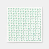 Green White Diamond Paper Napkin Servet (Voorkant)