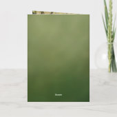 Green White Floral Botanical Belated Birthday Card Kaart (Achterkant)