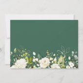 Green White Floral Happy Moederdag Photo Kaart (Achterkant)