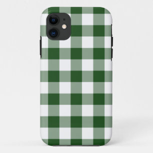 Green White Gingham Check Patroon Case-Mate iPhone Case
