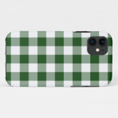 Green White Gingham Check Patroon Case-Mate iPhone Case (Achterkant (horizontaal))