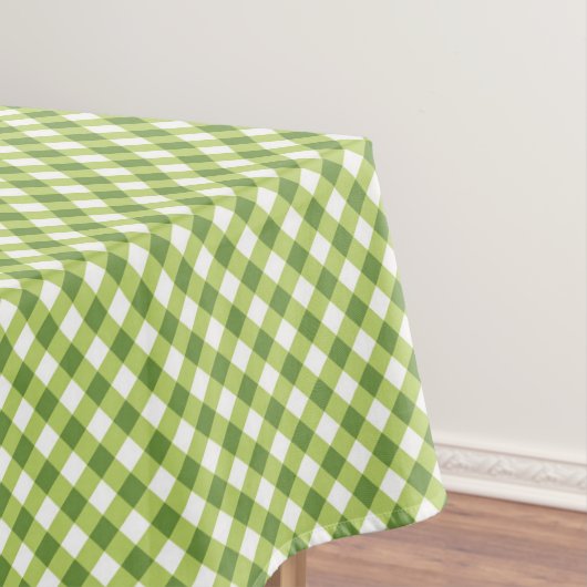 Green White Gingham Tafelkleed (Voorbeeld)
