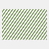 GREEN WHITE HOLIDAY SNOWFLAKS STARS STRIPES INPAKPAPIER VEL (Voorkant 3)
