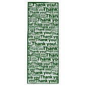 Green & White Lawn Care Service Hartelijk dank! Wijn Cadeautas (Voorkant)