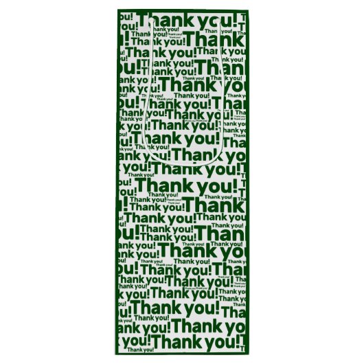 Green & White Lawn Care Service Hartelijk dank! Wijn Cadeautas (Voorkant)