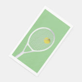 Green White Modern Tennis Ball Racket Servet (Hoek)