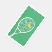 Green White Modern Tennis Ball Racket Servet (Hoek)