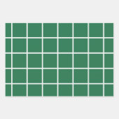 Green White Pattern kerst Inpakpapier Vel (Voorkant 3)