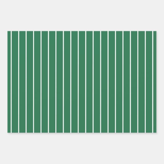 Green White Pattern kerst Inpakpapier Vel (Voorkant 2)