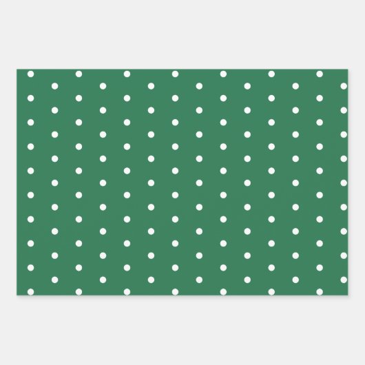 Green White Pattern kerst Inpakpapier Vel (Voorkant)