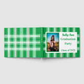 Green White Photo Graduation Party Gastenboek (Volledig)