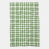 Green White Plaid Pattern Theedoek (Verticaal)