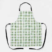 Green White Plaid Stripes   Schort (Voorkant)