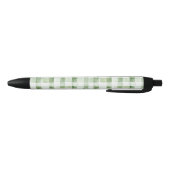 Green White Plaid Stripes Zwarte Inkt Pen (Bodem)