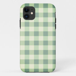 Green & White Play Gingham  Case-Mate iPhone Case