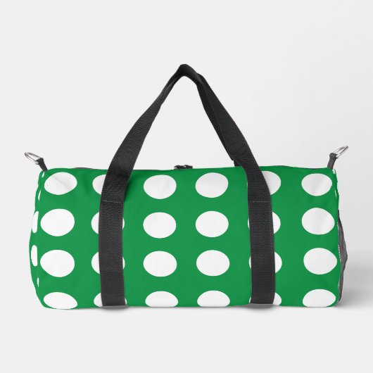 Green White Polka Dot Plunjezak (Voorkant)