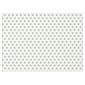 Green White Polka Dots Tafelkleed (Voorkant (Horizontaal))