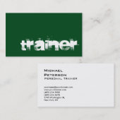 Green White Professional Sport Visitekaartje (Voorkant / Achterkant)