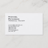 Green White Professional Sport Visitekaartje (Achterkant)