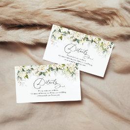 Green White Roses Detail Behuizing Kaart