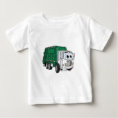 Green White Smiling Garbage Truck Cartoon (Voorkant)