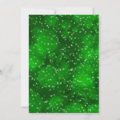 Green White Snow Bauble-kerstfeestdag Kaart (Achterkant)