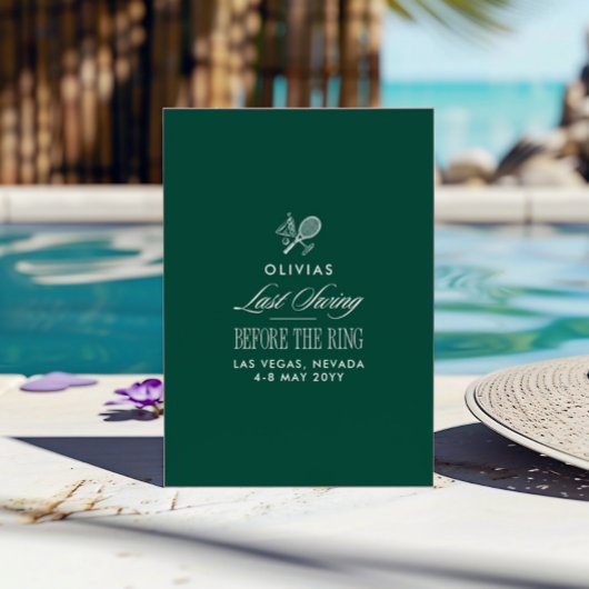 Green & White Striped Last Swing Before the Ring Kaart