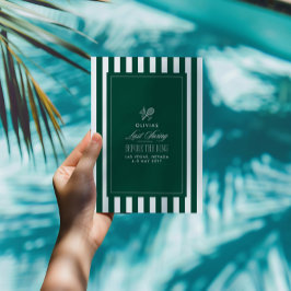 Green & White Striped Last Swing Before the Ring Kaart