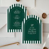Green & White Striped Last Swing Before the Ring Kaart